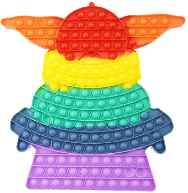 Zmeet pop it Fidget Toys, pop it Fidget Toy Set | pop its Fidget Toys, pop it Toy, | pop Pit Fidget Toy, Rainbow pop it, Push pop Bubble Fidget Toy, (Big-Baby yoda)  (Multicolor)