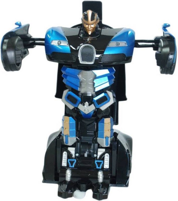 tysm creation Transformer Radio control rechargeable car Blue (Blue)  (Blue)