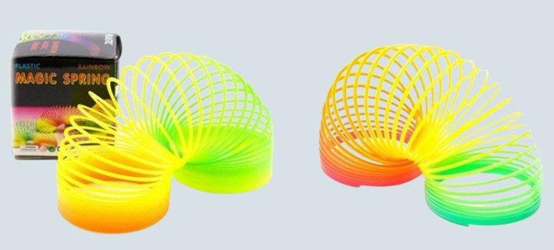 PARIVRIT Baby and kids raiNbow color toy magic spring toy(Pack of 2) MAGIC SPRING Gag Toy  (Multicolor)