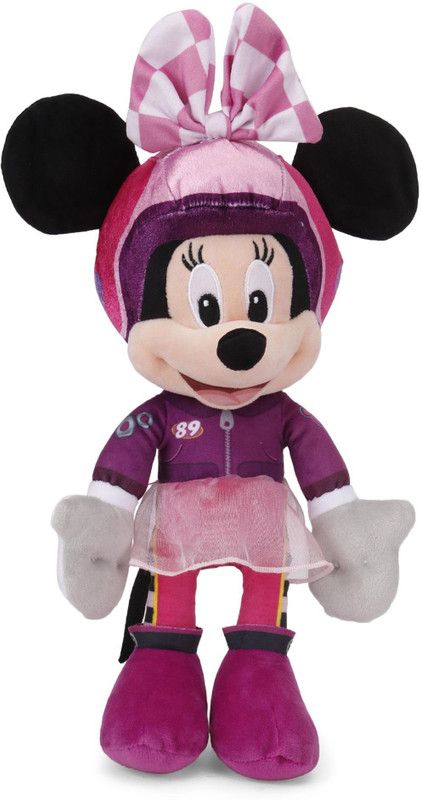 DISNEY MINNIE IN RACING OUTFIT PLUSH 10 Inch - 25 cm  (Multicolor)