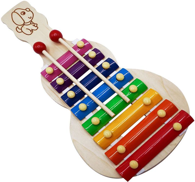 COELON guitar wooden xylophone musical toy for children (big size) Multi color  (Multicolor)