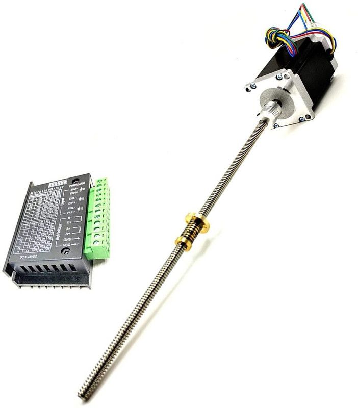 INVENTO 1pcs TB6600+Nema 23 25 Kg-cm Motor+Flexible coupling +1mtr 8mm T8 TR8 2mm Automotive Electronic Hobby Kit