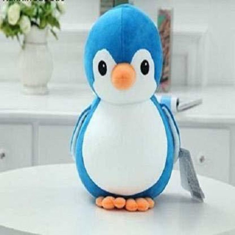 Liquortees PENGUIN TEDDY BEAR Soft Toys (Blue 30 CM ) - 30 cm  (Blue)