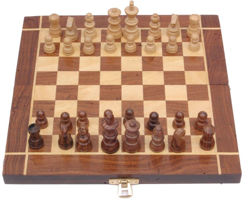 Artist Haat Chess Table With Sheesham Wood Strategy & War Games Board Game