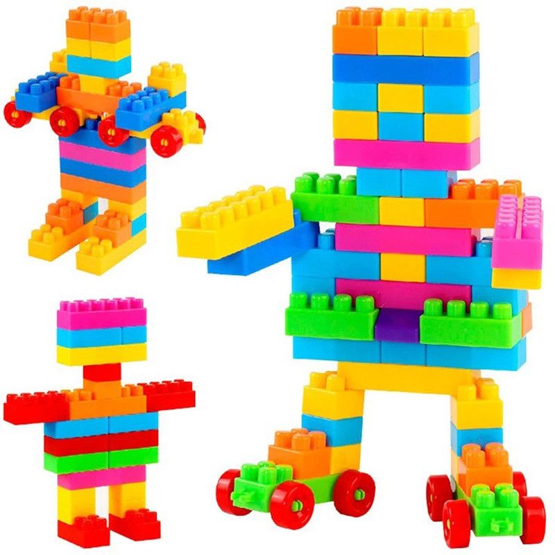 Kidsbuddy DIY Building Blocks, Kids DIY Toys Educational Toy for Girls & Boys 200+ Blocks  (Multicolor)