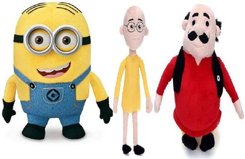 ajmera sales MOTU PALTU MINION SOFT TOY , BEST BIRTHDAY GIFT FOR KIDS - 12 inch  (Multicolor)
