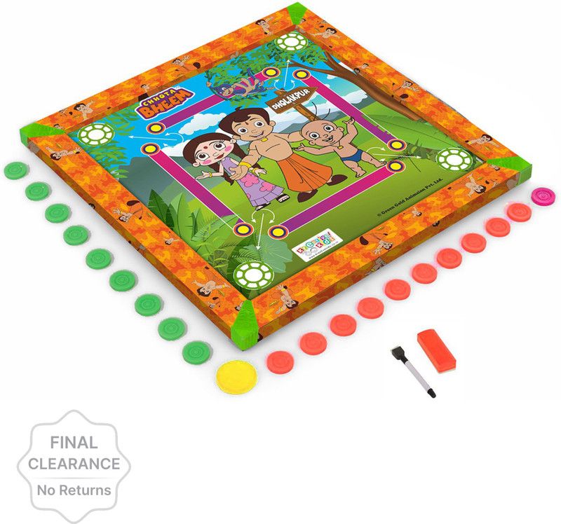 CHHOTA BHEEM Kids Carrom Board (20x20 inch) Carrom Board Board Game