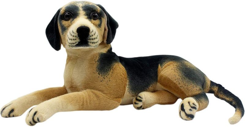 Kraftix Black Brown Hamilton Stovare Dog Stuffed Plush Soft Toy Doll Teddy Bear Animal For Girls Boys Kids Baby Car Birthday Home Decoration Cute Lovely Premium Quality KSTDOG70 - 69 cm  (Multicolor)