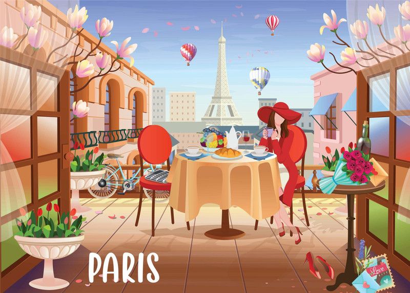 Brain Tree BrainTree - Paris Love 1000 piece puzzle for adults  (1000 Pieces)