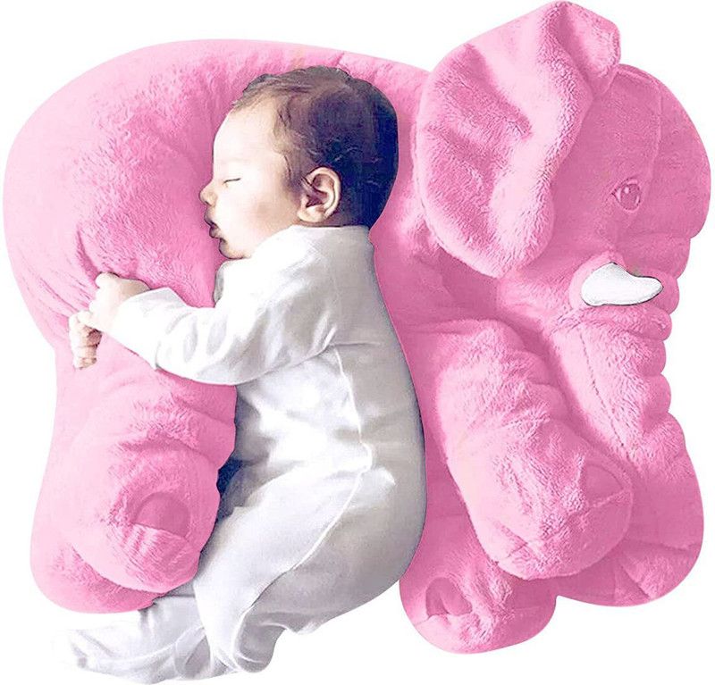 Zuku Elephant Pillow For Kids For Gift Someone - 75 cm  (Pink)