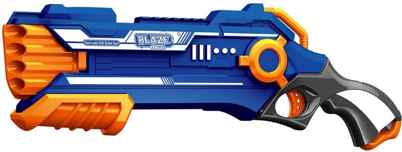 Miss & Chief blaster Semi auto Blaze storm 7037 Guns & Darts  (Blue)