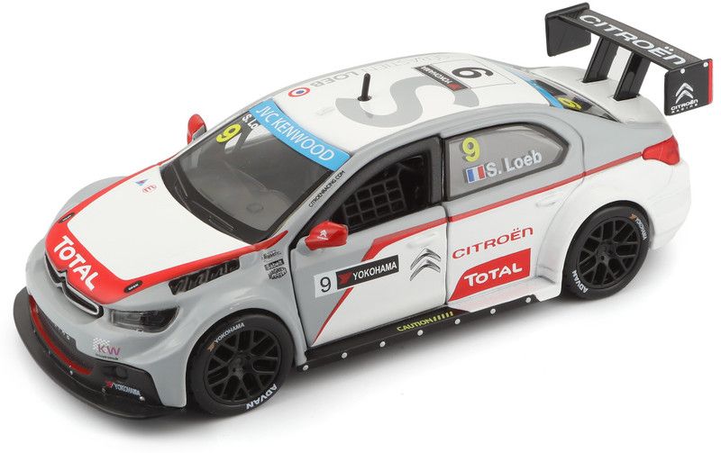Bburago Die Cast 1/32 Scale Citroen C-Elyse WTCC 2014 (Sebastien Loeb)  (White, Pack of: 1)