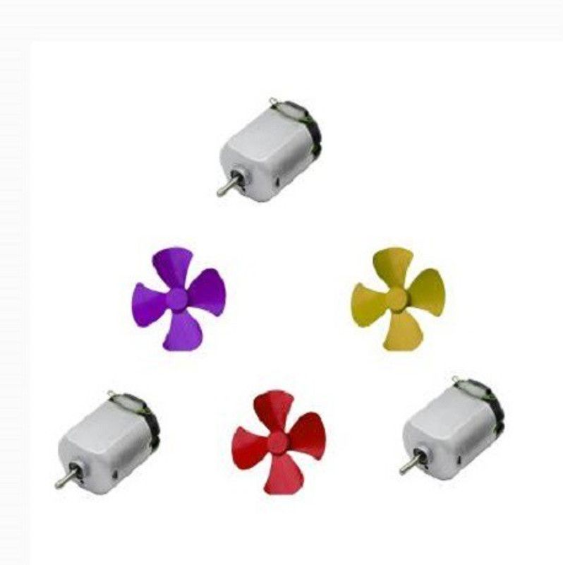 Cam cart 6Pcs 3V to 9V DC Flat Small Size Toy Motor + Multi Color Motor Control Electronic Hobby Kit