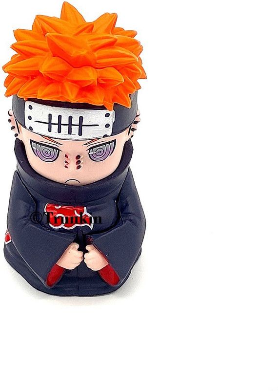 Trunkin Naruto Uzumaki Akatsuki Action Figurine 8-10 Cms PVC Figurine  (Multicolor)