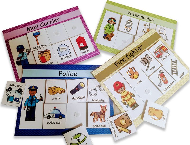 doxbox Community Helper and Their Tools Sorting Activity  (Multicolor)