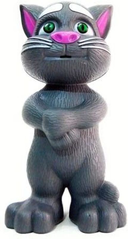 TheGifteria Talking Tom Cat Toy for Kids Speaking Repeats What You Say - Best Gift (Grey)  (Grey)