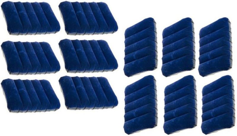 YOUNG STAR (IND*USA-27) 12 PREMIUM QUALITY BLUE VALVET TOUCH AIR FILLING PILLOW ,FLOTING ON WATER AND GIVE REST TO HEAD AND NECK.ALSO USED IN TREVELING.USED IN WATER POOL AND GIVE SUPPORT AND COMFIRT. Inflatable Pool Accessory  (Blue)