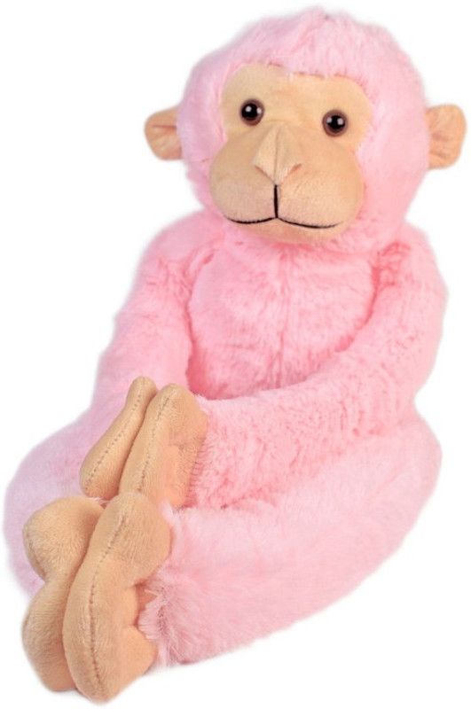 Frantic 55CM Pink Hanging Long Monkey Soft Toy for Kids Playing Toy, Birthday Gift (55CM_HangingLongMonkey_Pink) - 55 cm  (Multicolor)