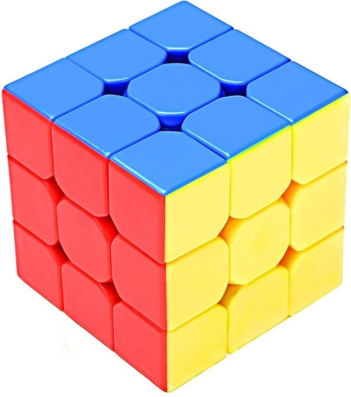 IKIS SPEED CUBE 3X3X3HIGH STAYBILITY STICKER LESS SMOOTH SWING FOR FASTER MOVEMENT (1 Pieces)  (1 Pieces)