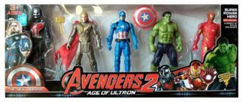 phcollection AVENGERS 2 AGE OF ULTRON A SET OF 5 SUPER HEROES (Multicolor) (Multicolor)  (Multicolor)