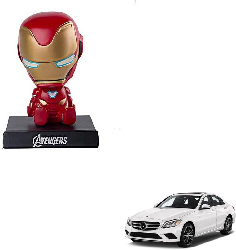 SEMAPHORE Action Figure Bobblehead and Car Dashboard Interior Accessories for Mercedes Benz C-Class  (Red, Gold)