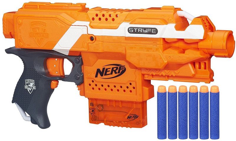 Nerf N-Strike Elite Stryfe Blaster Guns & Darts  (Multicolor)