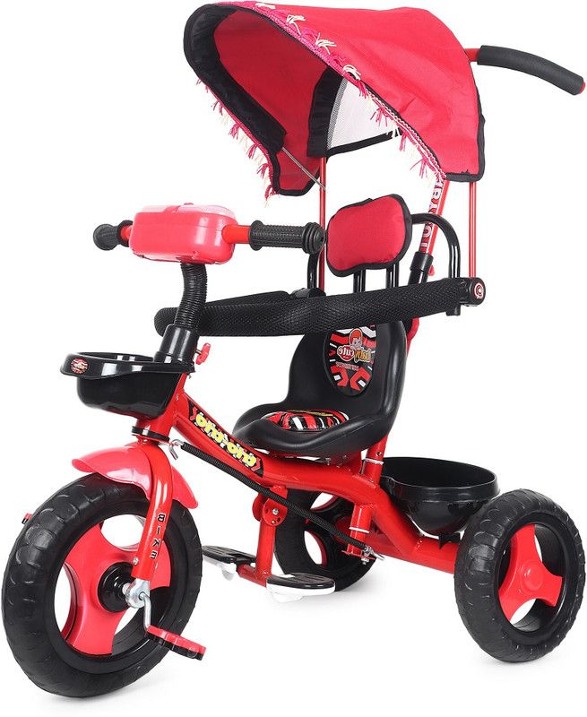 Puci Kids Cycle Toys / Baby Tricycle / Kids Trike 1-4 Years Popo Trio Trio - Tricycle  (Red)