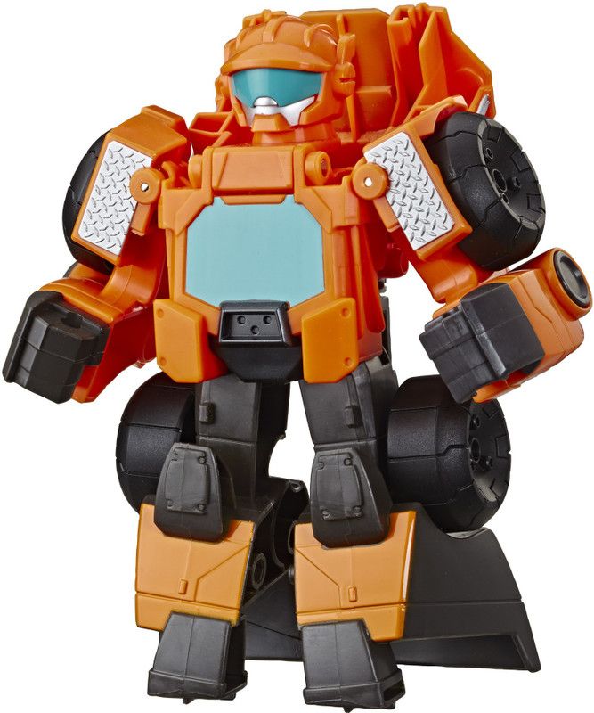 TRANSFORMERS Playskool Heroes Rescue Bots Wedge the Construction-Bot Converting Toy Robot, 6-Inch, Ages 3 and Up  (Multicolor)