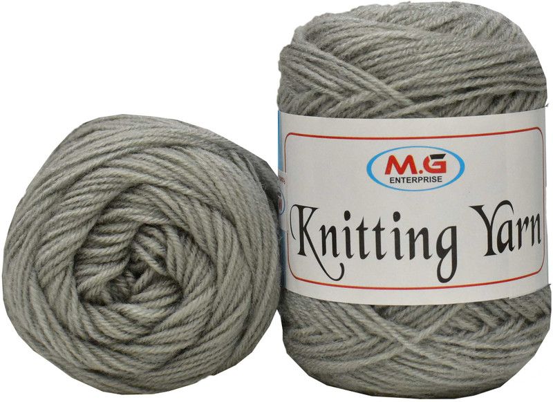 KNIT KING 100% Acrylic Wool Steel Grey 150 gms - Art-AGI