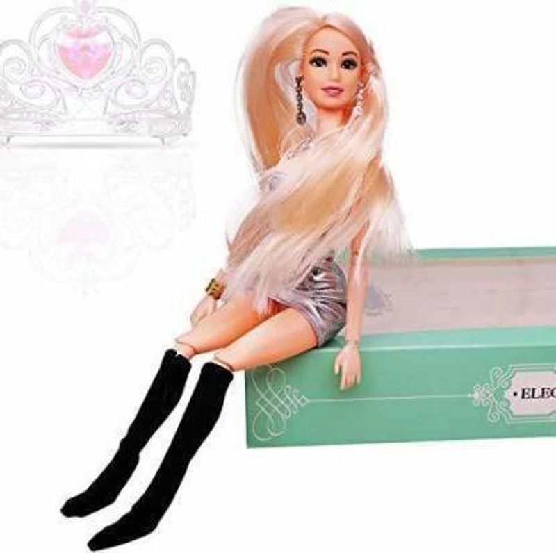 3dseekers SILVER Cute & Charming Foldable doll with Party Outfit  (Multicolor)