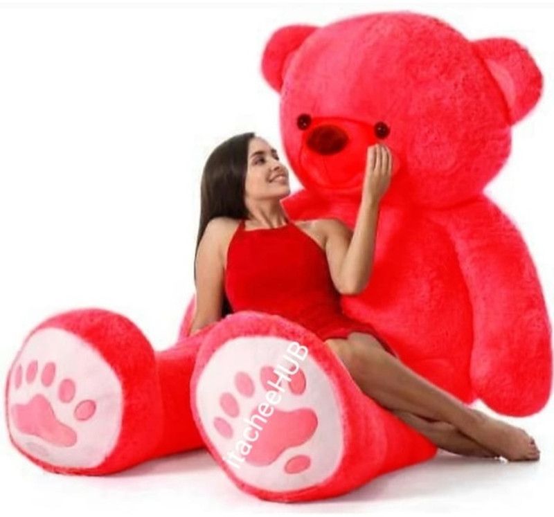 MasKa 5 feet Premium Quality soft toys - 140 cm  (Red)