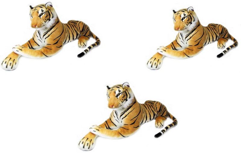 PARI Combo Of Multicolor 3 Tiger - 32 cm  (Multicolor)