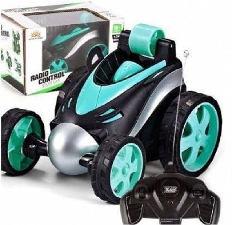 AT COLLECTION Stunt Dump Truck Remote Control Toys  (Blue)
