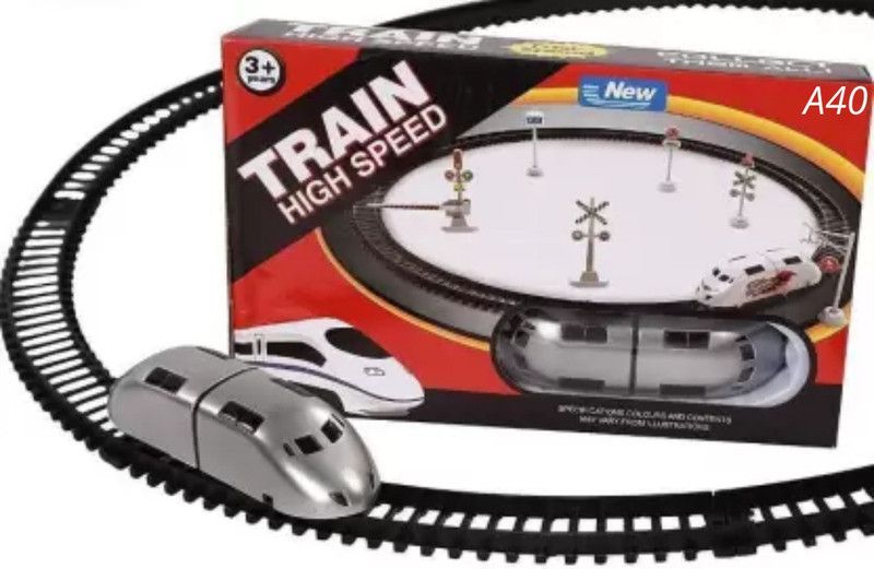 tryzens Metro Electric Railway Toy Train Set with Track for Kids (PACK OF 1) A40  (Multicolor)