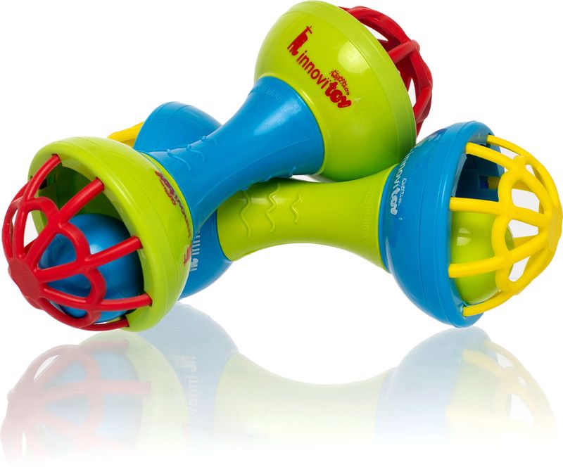 Innovi TOY |RATTLITOY |Born Baby First Toys (Rattlitoy) PACK OF 2PCS Rattle  (Multicolor)
