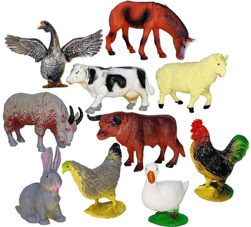 Pink & green Animals Set 5027  (Multicolor)