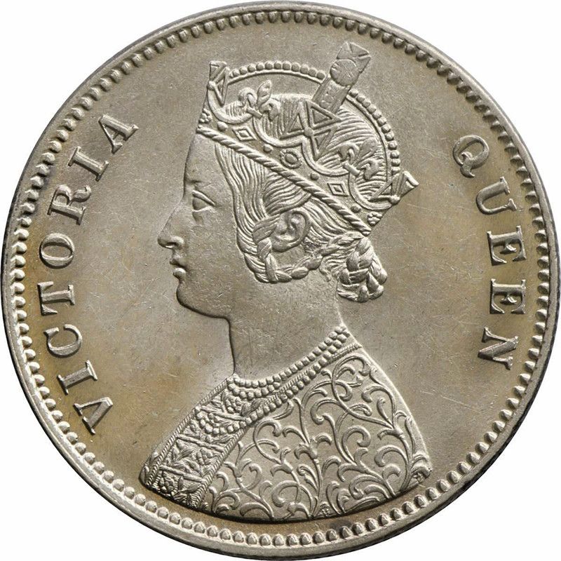 Numis Queen Victoria One Rupee 1862 'Silver' Rare Medieval Coin Collection  (1 Coins)