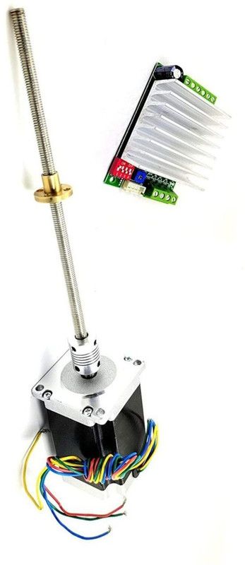 INVENTO 1pcs TB6600+Nema 23 25 Kg-cm+Flexi coupling+500mm 8mm M8 1.25mm Rod+Brass Nut Automotive Electronic Hobby Kit