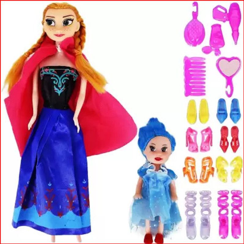 Novelty Enterprises Princess Doll unbreakable rubber body doll Multicolour  (Multicolor)