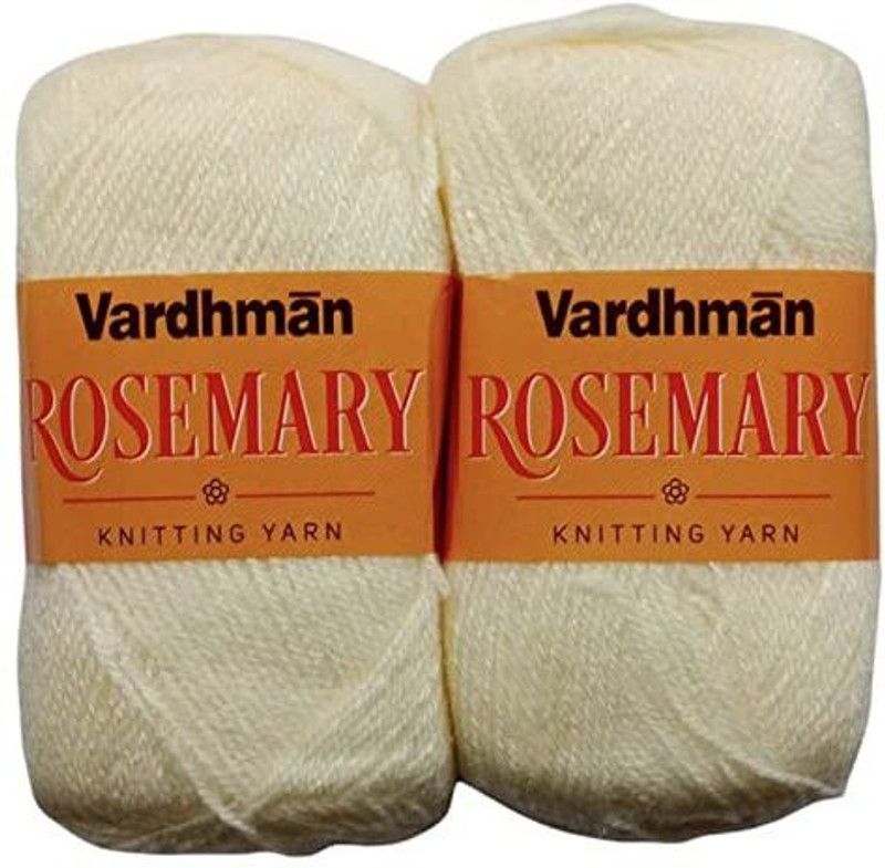 JEFFY Vardhman Rosemary Wool Hand Knitting/Art Craft Soft Yarn, 400 Gram Shade no-5