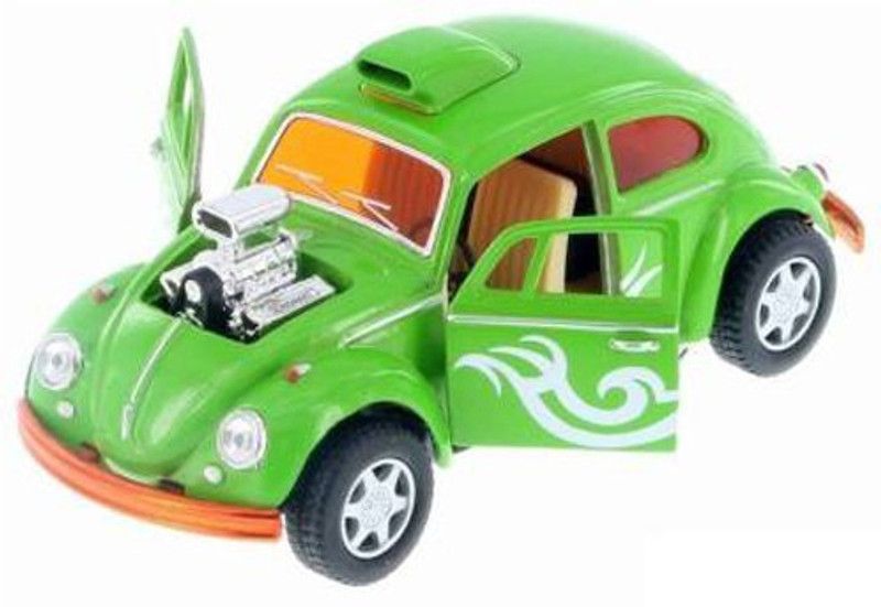 TinyTales Diecast Metal Beetle Custom Drageracer Car  (Green)  (Green)