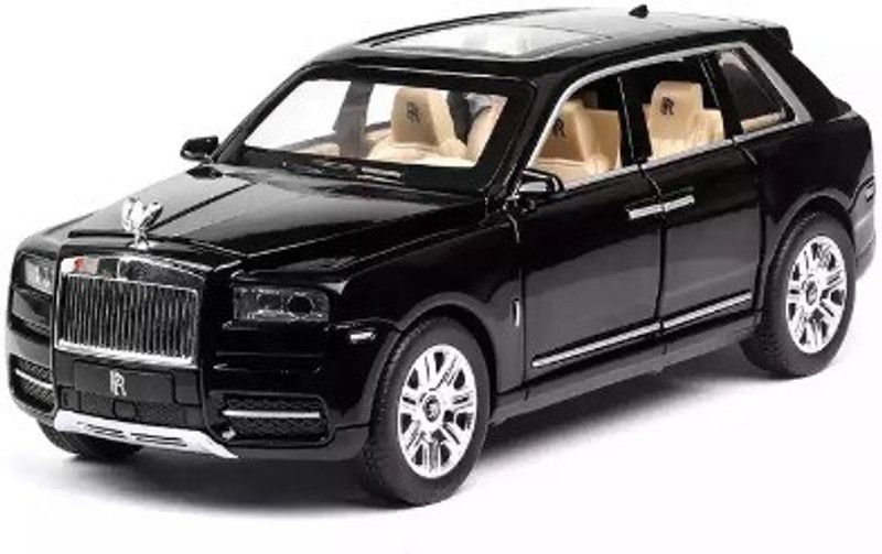 TinyTales 1:24 Scale Rolls-Royce Cullinan SUV Diecast (Black) 02  (Black)