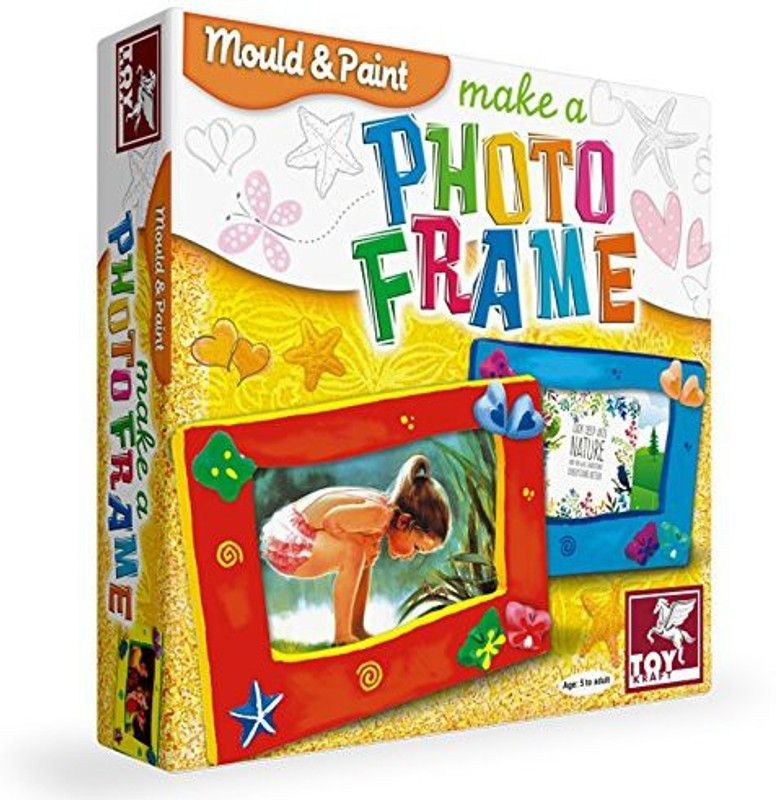 ToyKraftt Mould & Paints - Make Your own Photo Frame - Art and Craft Activity kit for Kids 5 Years & Above