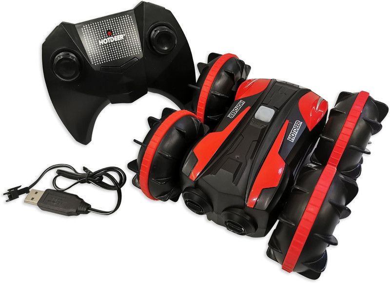 Miss & Chief High Quality, Runs on Water & Land,with 360 degree flip Stunt Car  (Multicolor)