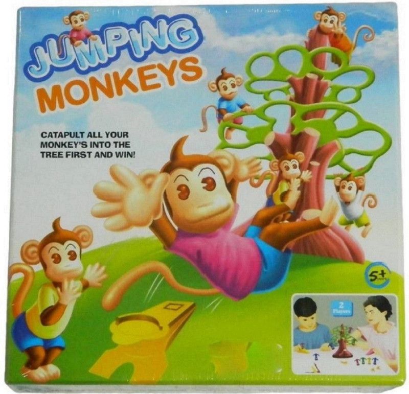 Amazia Jumping Monkeys Junior Board Game for Kidss(Only 2 Players) Party & Fun Games Board Game