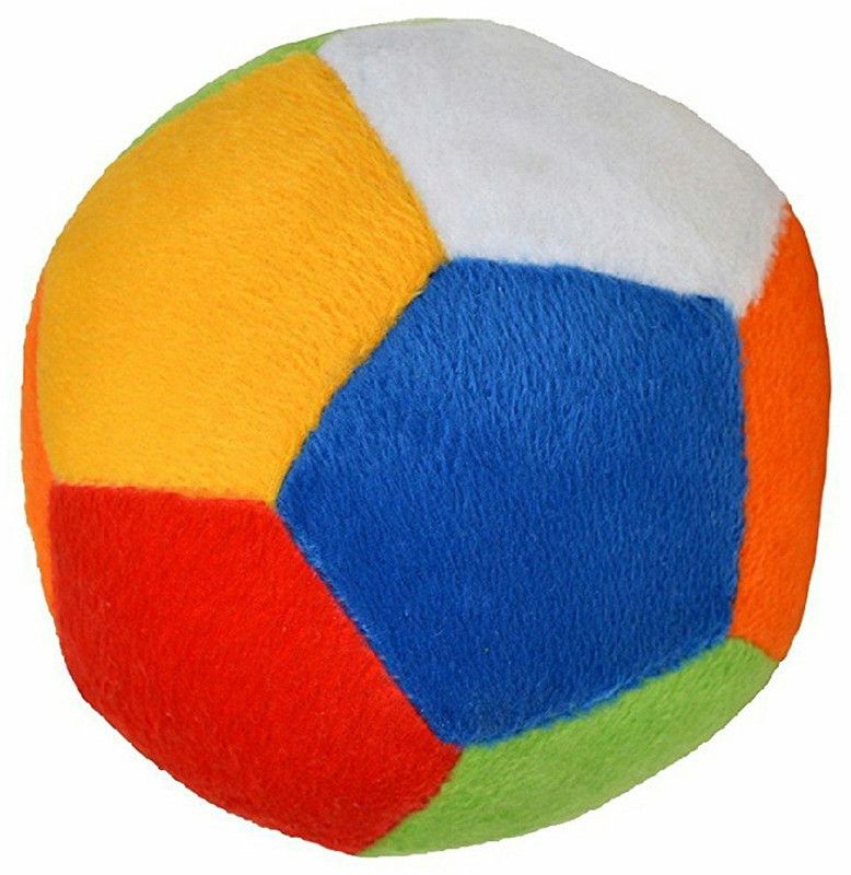 styles creation multi-colour light weight soft Ball with rattle sound - 5 inch  (Multicolor)