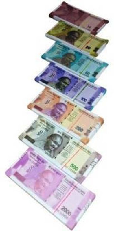 TITIRANGI Children Banks Fake Currency/Note for Kids to Play & Enjoy (15*7=105 Nakli note=10,20,50,100,200,500,2000) Fake Note Gag Toy (Multicolor) Dummy Indian Currency Gag Toy (Multicolor) Fake note Gag Toy  (Multicolor)