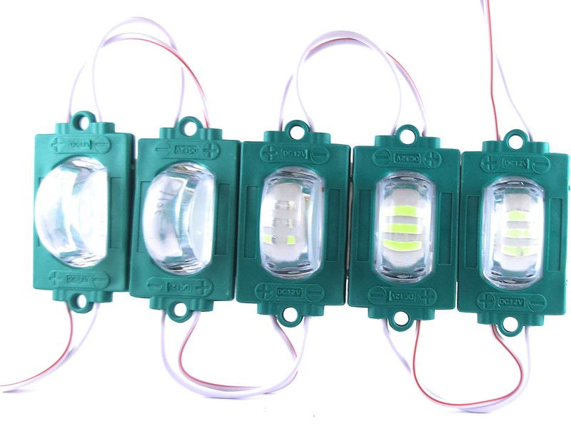 SAMAES 5 Pics 12 Volt DC GREEN Color Tyre Led Module Light Electronic Hobby Kit