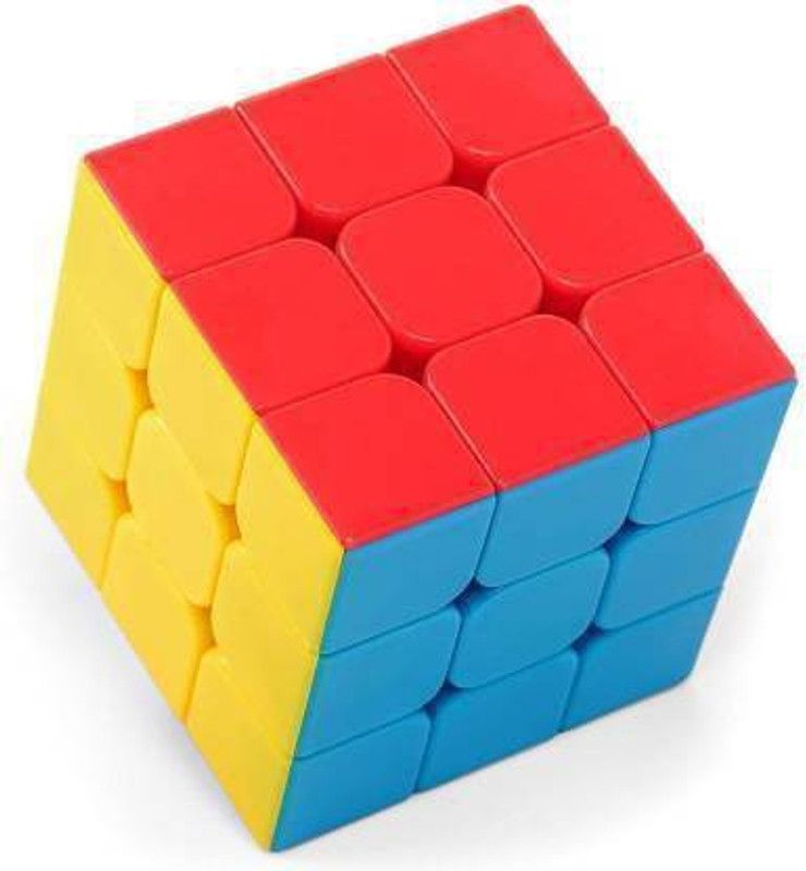 Eunoia TRADERS 3X3X3 Rubik SPEED CUBE HIGH sticker less magic Pyramid cube brain storming Puzzle Learning Educational kids toy |soft Twist cube(54 pieces)  (54 Pieces)