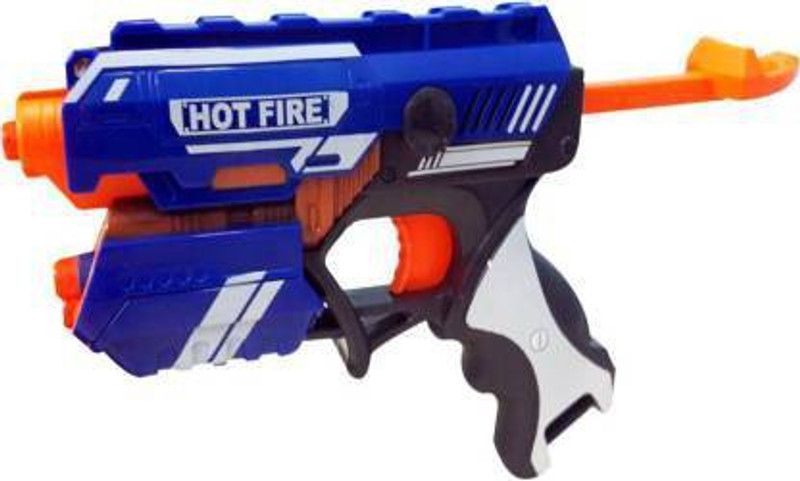 Nirmal Sales Sharp Soft Shooter | Manual Blaze Storm Gun Blaster with 10 Foam Bullets Guns & Darts Darts & Plastic Bullets  (Multicolor)